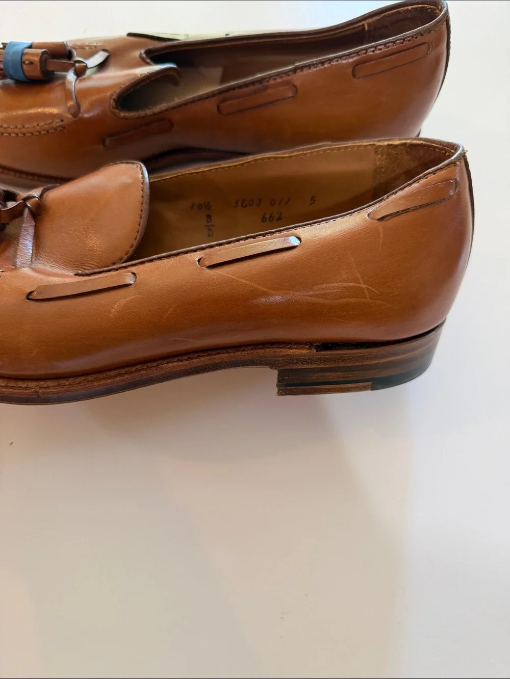 Alden Todd Snyder Tassel Loafers Chestnut Brown Sz 10.5. Bag7 See Pic